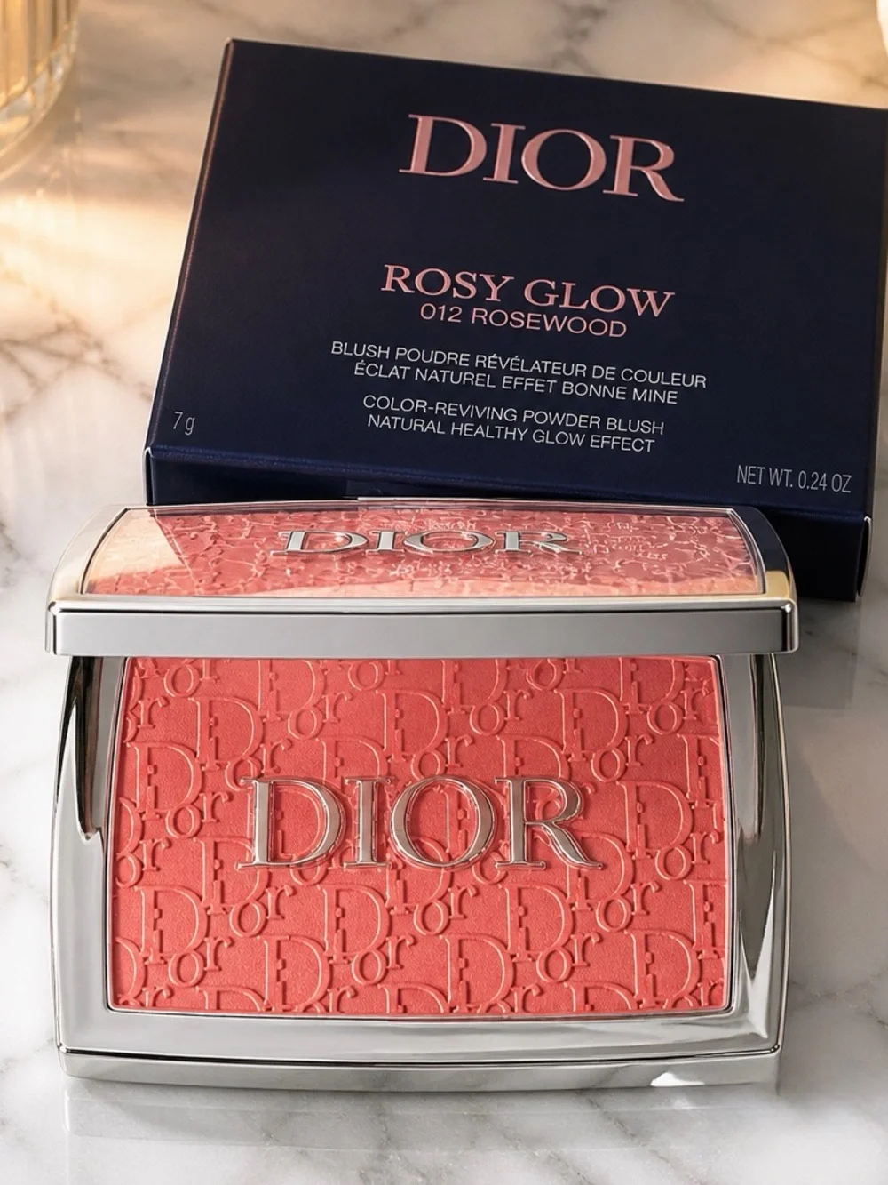 Dior Rosy Glow Powder Blush — Coral Pink 012 Rosewood
